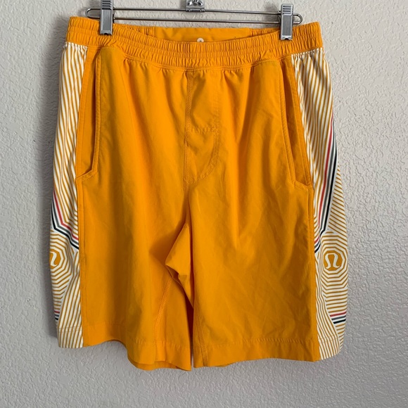 lululemon athletica Other - Lululemon | Mens yellow swim trunks pockets M